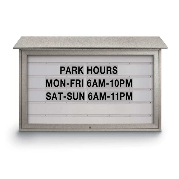 Indoor Enclosed Combo Board, 72"x36", Bronze Frame/Burgundy & Cloud